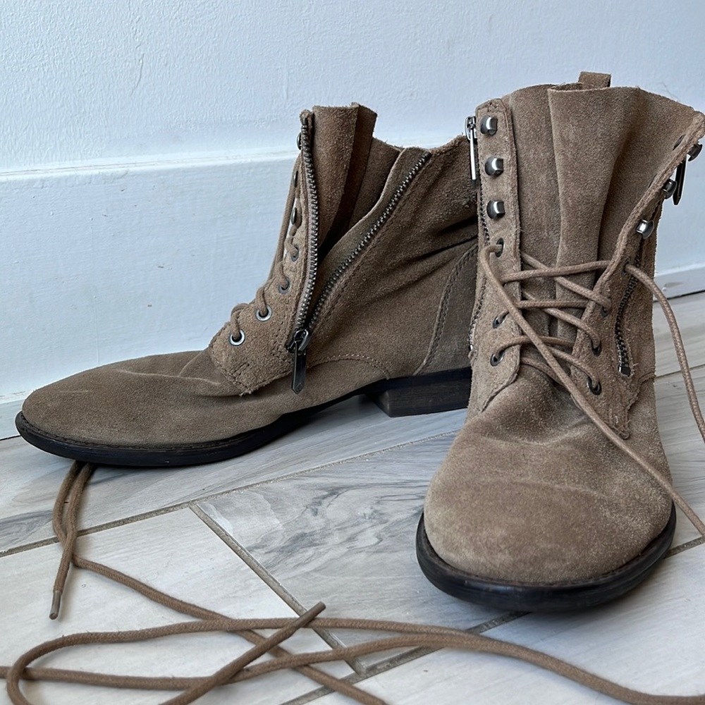 Sam Edelman Suede Lace up boots
